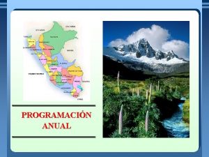 PROGRAMACIN ANUAL INICIAR SESIN PROGRAMACIN ANUAL Ruta que