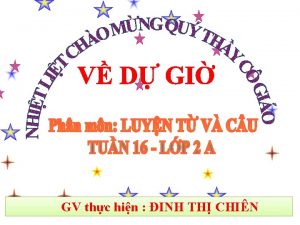 GV thc hin INH TH CHIN Th nm