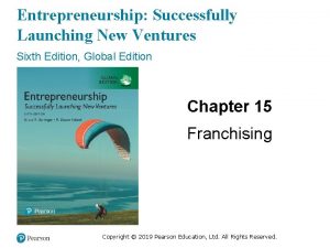 Entrepreneurship Successfully Launching New Ventures Sixth Edition Global