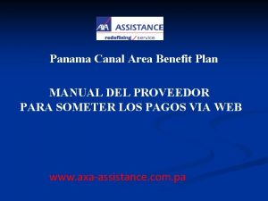 Axa assistance panama canal area benefit plan