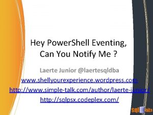 Hey Power Shell Eventing Can You Notify Me