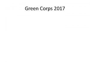 Green Corps 2017 Learning to play guitar MIDS