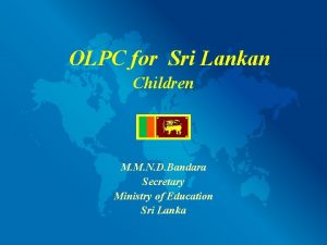 OLPC for Sri Lankan Children M M N