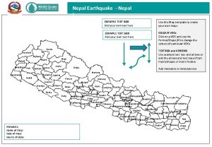 Nepal Earthquake Nepal EXAMPLE TEXT BOX Add your