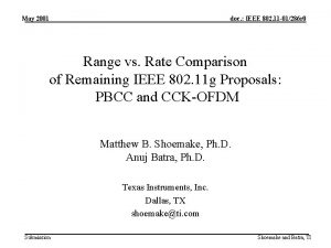 May 2001 doc IEEE 802 11 01286 r