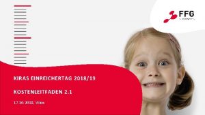 KIRAS EINREICHERTAG 201819 KOSTENLEITFADEN 2 1 17 10