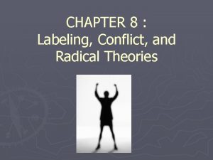 CHAPTER 8 Labeling Conflict and Radical Theories WANT