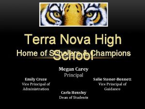 Terra Nova High Home of Scholars Champions School