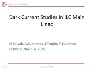 Dark Current Studies in ILC Main Linac N