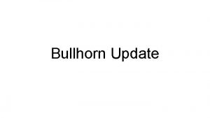 Bullhorn appointment scheduler