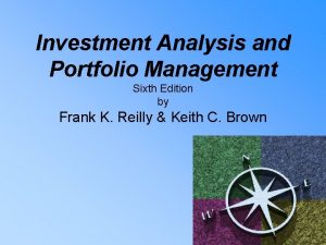 Investment Analysis and Portfolio Management Sixth Edition by