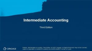 Intermediate Accounting Third Edition Wahlen Intermediate Accounting Third