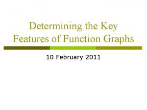 Determining the Key Features of Function Graphs 10