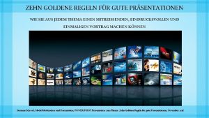 ZEHN GOLDENE REGELN FR GUTE PRSENTATIONEN WIE SIE