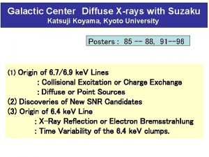 Galactic Center Diffuse Xrays with Suzaku Katsuji Koyama