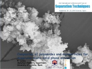 Composites of polyamides and nanoparticles for dispersive microsolid