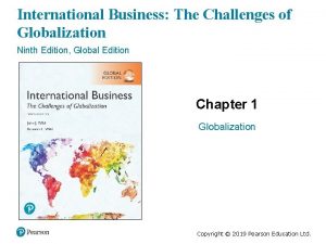 International Business The Challenges of Globalization Ninth Edition