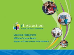 Creating Histograms Middle School Math Aligned to Common