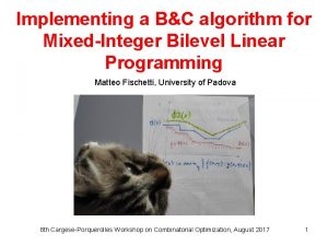 Implementing a BC algorithm for MixedInteger Bilevel Linear