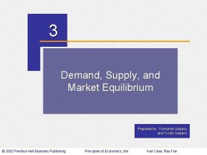 CHAPTER 3 Demand Supply and Market Equilibrium Prepared