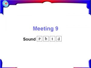 Meeting 9 Sound I Sound pen Pronunciation AudioUnit24