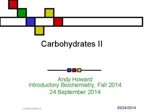 Carbohydrates II Andy Howard Introductory Biochemistry Fall 2014