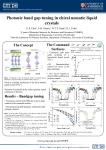 Photonic band gap tuning in chiral nematic liquid