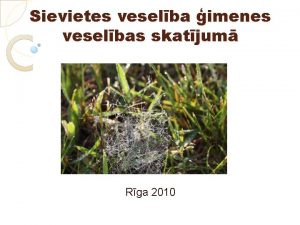 Sievietes veselba imenes veselbas skatjum Rga 2010 Vidzemes