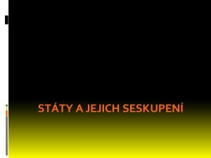 STTY A JEJICH SESKUPEN Typy stt podle hlavy