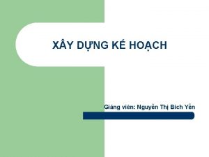 X Y DNG K HOCH Ging vin Nguyn