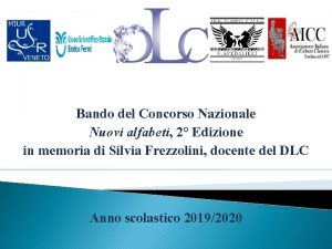 Bando del Concorso Nazionale Nuovi alfabeti 2 Edizione