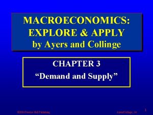 MACROECONOMICS EXPLORE APPLY by Ayers and Collinge CHAPTER