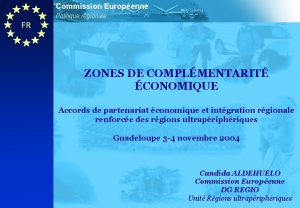 Commission Europenne Politique rgionale FR ZONES DE COMPLMENTARIT