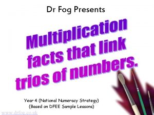 Dr Fog Presents Year 4 National Numeracy Strategy