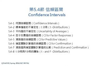 5 4 Confidence Intervals 5 4 1 Confidence