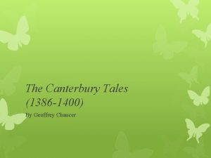 The Canterbury Tales 1386 1400 By Geoffrey Chaucer