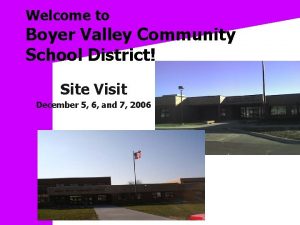 Welcome to Boyer Valley Community School District Site