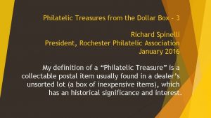 Philatelic Treasures from the Dollar Box 3 Richard