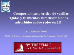 Comportamiento crtico de varillas rgidas y filamentos autoensamblados