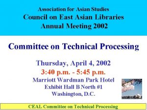 Association for Asian Studies Council on East Asian