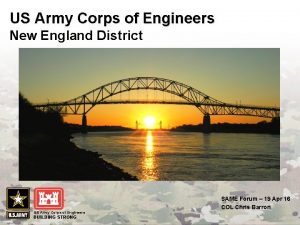 US Army Corps of Engineers New England District