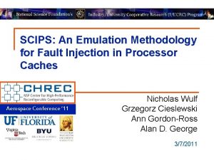 SCIPS An Emulation Methodology for Fault Injection in