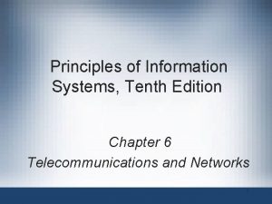 Principles of Information Systems Tenth Edition Chapter 6