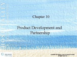 MARKETING TRAVEL HOSPITALITY Chapter 10 Product Development and