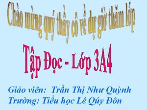 Gio vin Trn Th Nh Qunh Trng Tiu