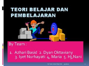 TEORI BELAJAR DAN PEMBELAJARAN By Team 1 Azhari