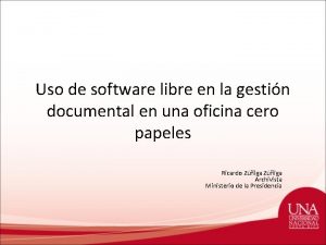 Uso de software libre en la gestin documental