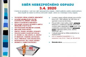 SBR NEBEZPENHO ODPADU 3 4 2020 V tomto