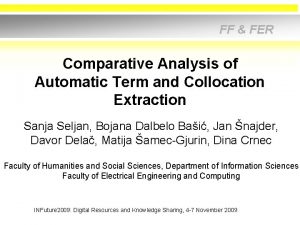 FF FER Comparative Analysis of Automatic Term and