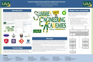 Summer Engineering Academies Registration System Zachary Stone Christopher